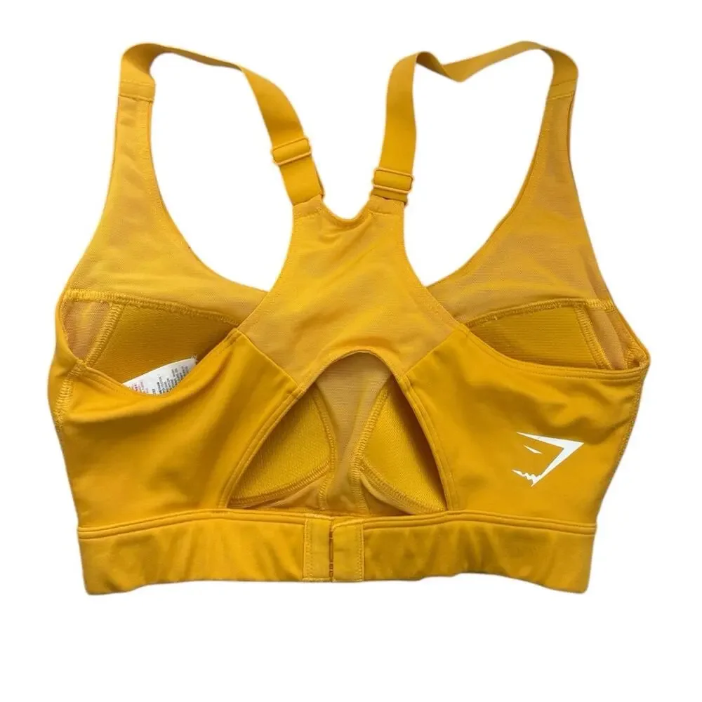 Gymshark Yellow Sports Bra XS